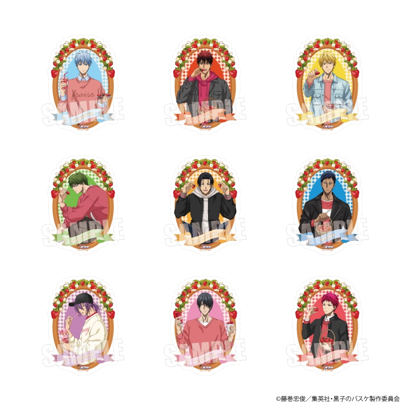 黒子のバスケ トレーディングマットステッカー Strawberry