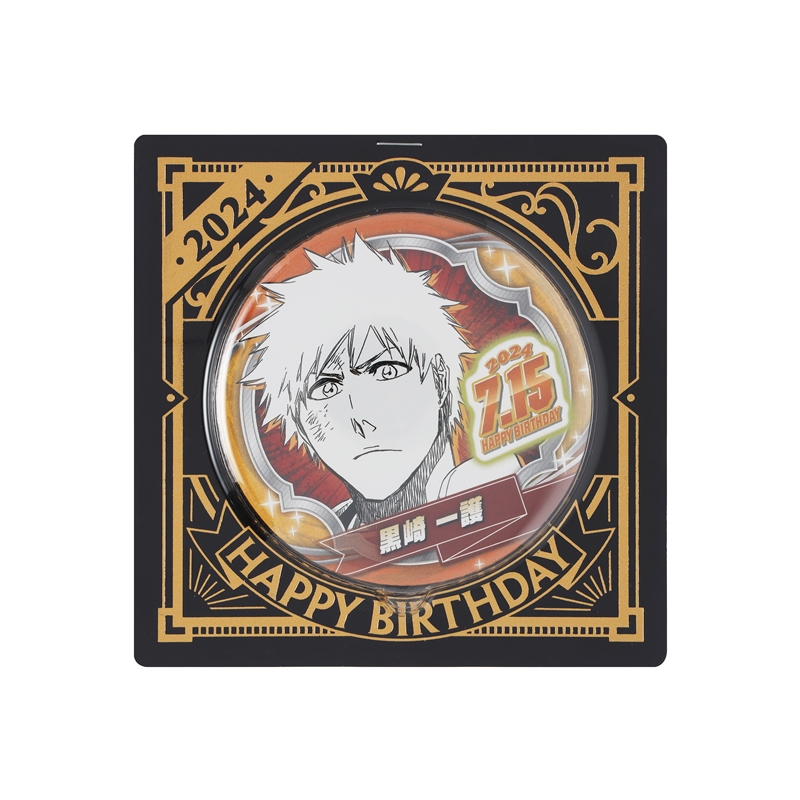 BLEACH』バースデイ缶バッジ 黒崎一護 BD3: アクセサリー類