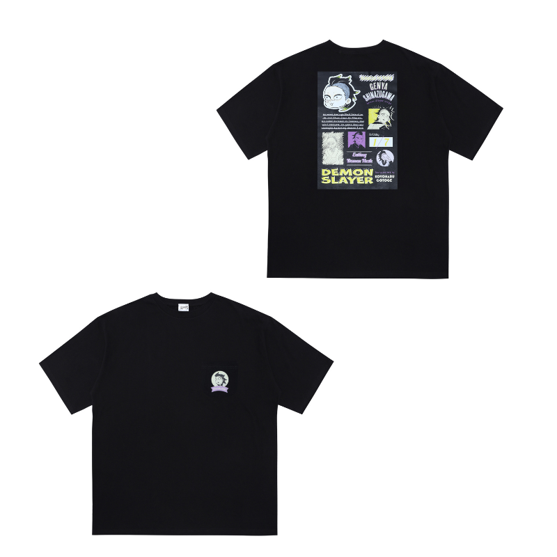 鬼滅の刃』ポケット付きビッグシルエットTシャツ “HEROES” 不死