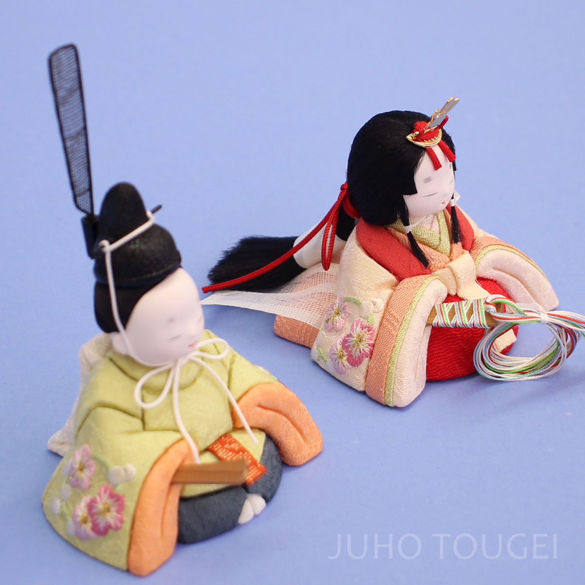 木目込み雛人形単品 幸一光作 とのとひめ刺繍 – 寿鳳人形の東芸