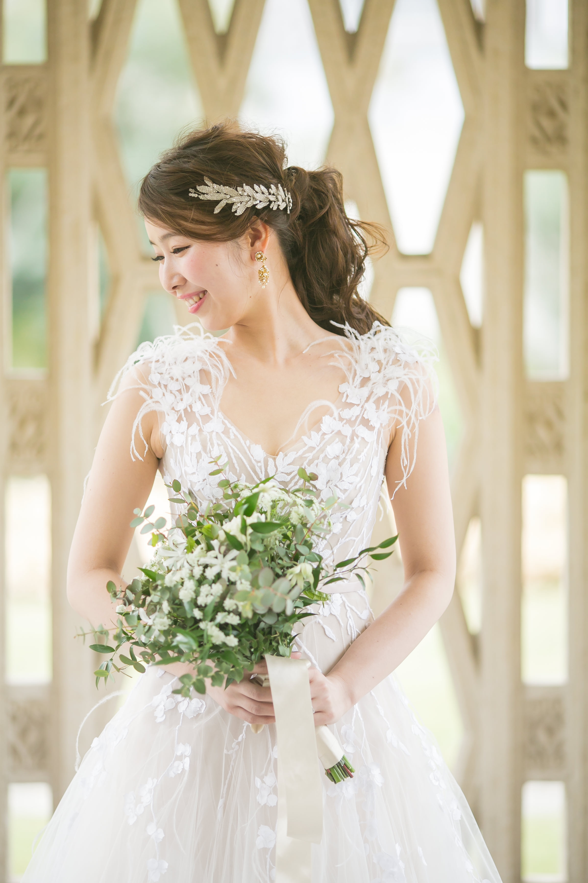 RENTAL][Arielle Comb Crystal]by JENNIFER BEHR｜JULIEBRIDAL