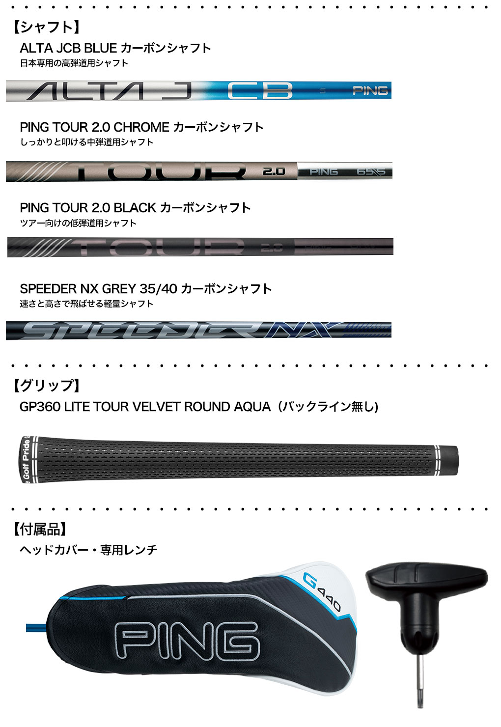 毎日発送】ピン PING G440 MAX ドライバー メンズ ALTA J / TOUR2