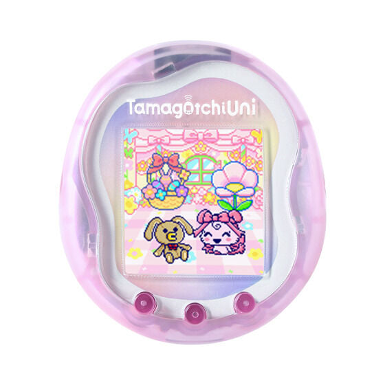 NEW] Tamagotchi Uni - Aurora Pink | Prism White Premium Bandai