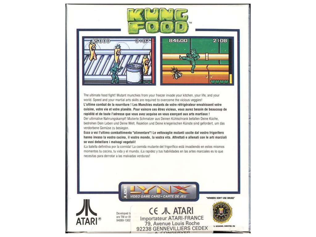 Kung Food - Blister Pack [Atari Lynx]