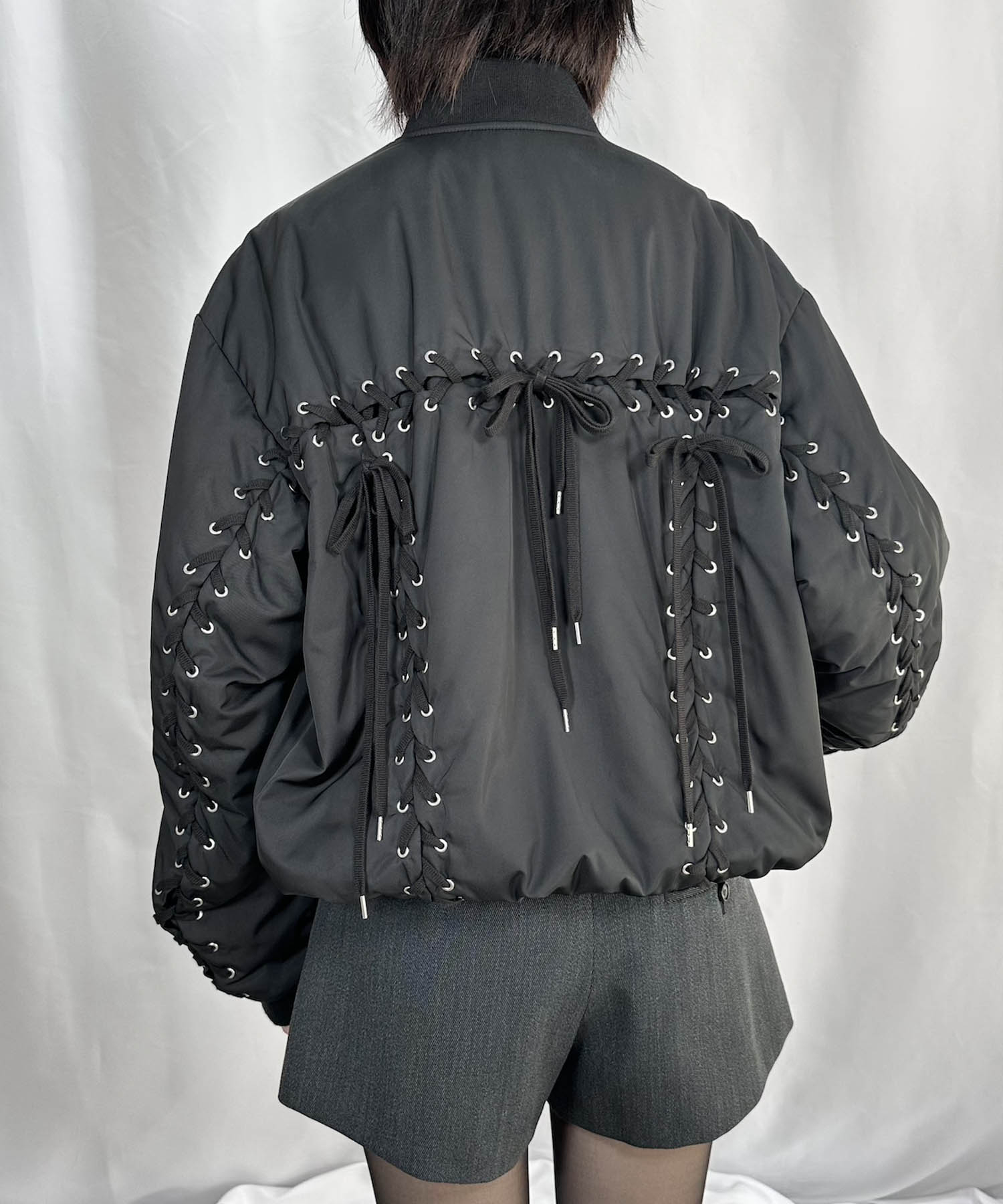 REVERSIBLE LACE UP MA-1 | k3 online store