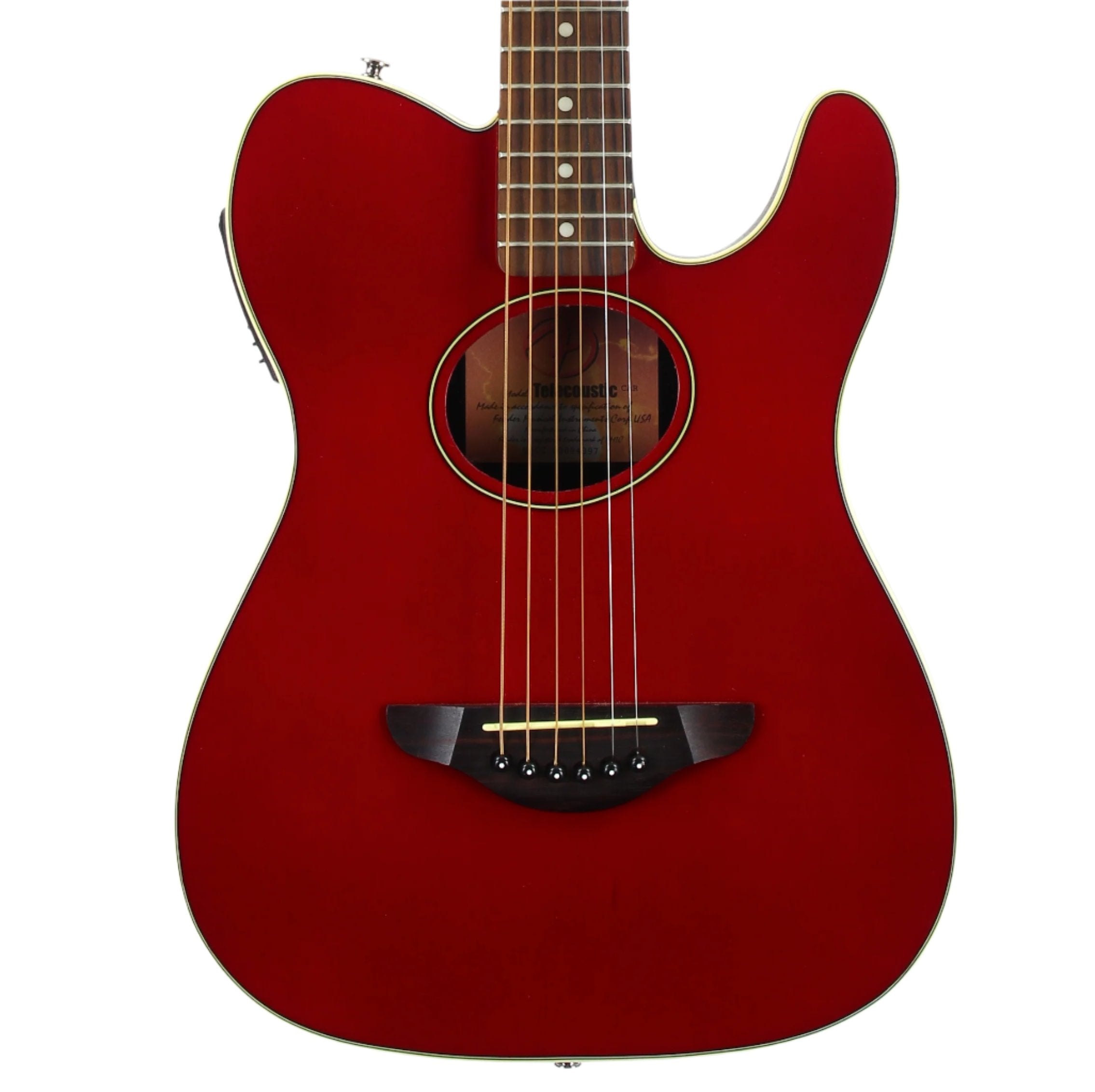 Fender Telecoustic Red Acoustic Electric Guitar – Kansas City