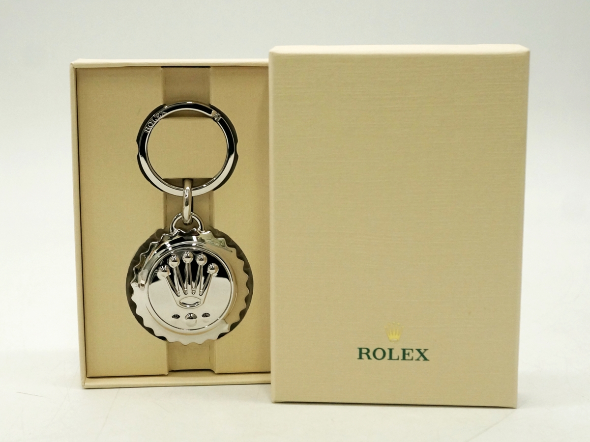 美品】ROLEX(ロレックス) リューズ キーリング キーホルダー シルバー