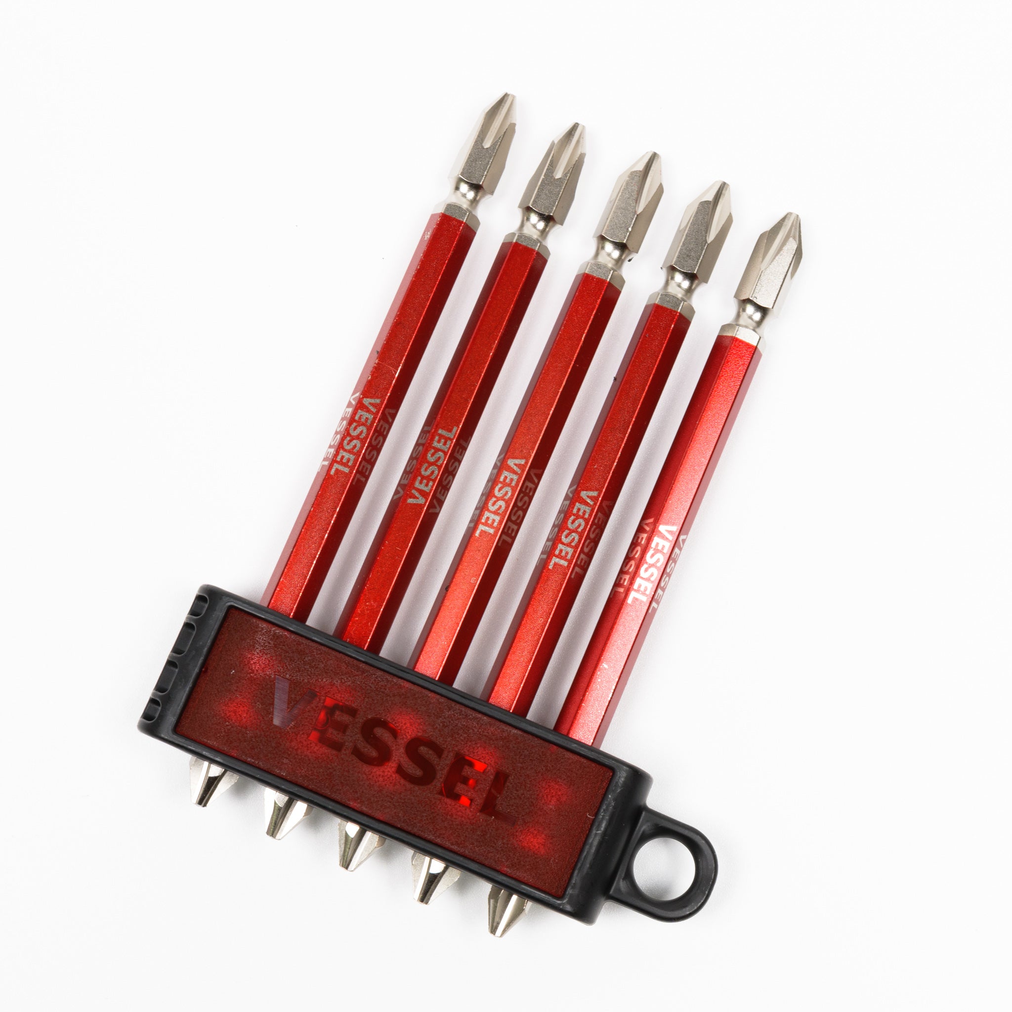 ベッセル 両頭剛彩ビット5本組 ギャラクシー＜赤/青/紫/黒＞【限定】GS5P