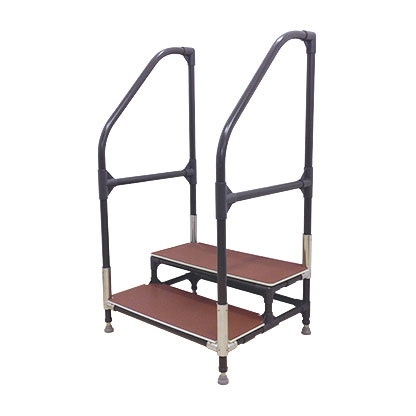 手すり付ステップ台 ユニットタイプ 2段 CHE-2 - 住宅改修関連商品