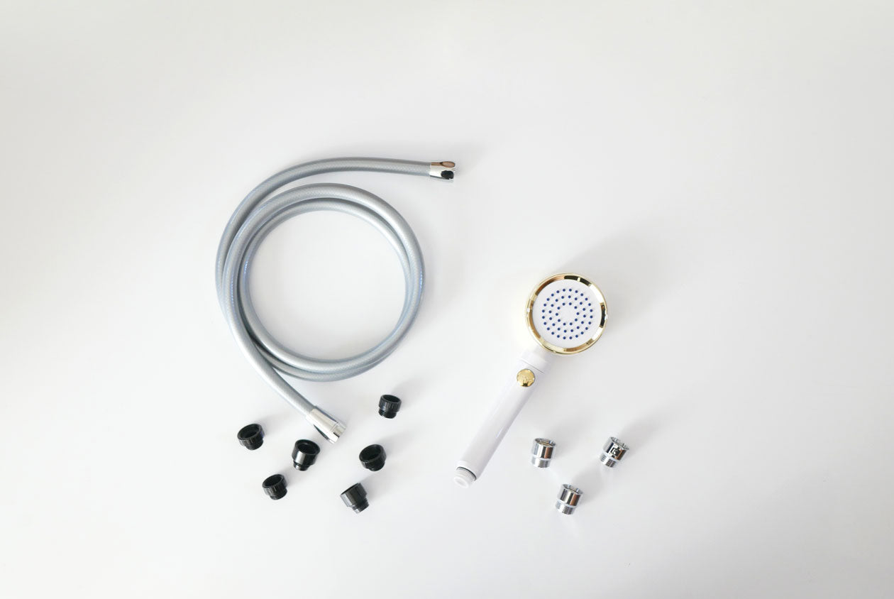 Viva＞ナノバブルシャワーホース＋シルクレインシャワーヘッド セット