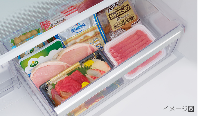 Vタイプ／まんなか野菜 R-V38KV、R-V32KV ： 冷蔵庫 ： 日立の家電品