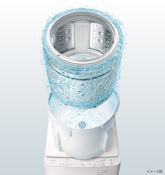 特長：自動おそうじ ： 全自動洗濯機 ビートウォッシュ BW-X100G