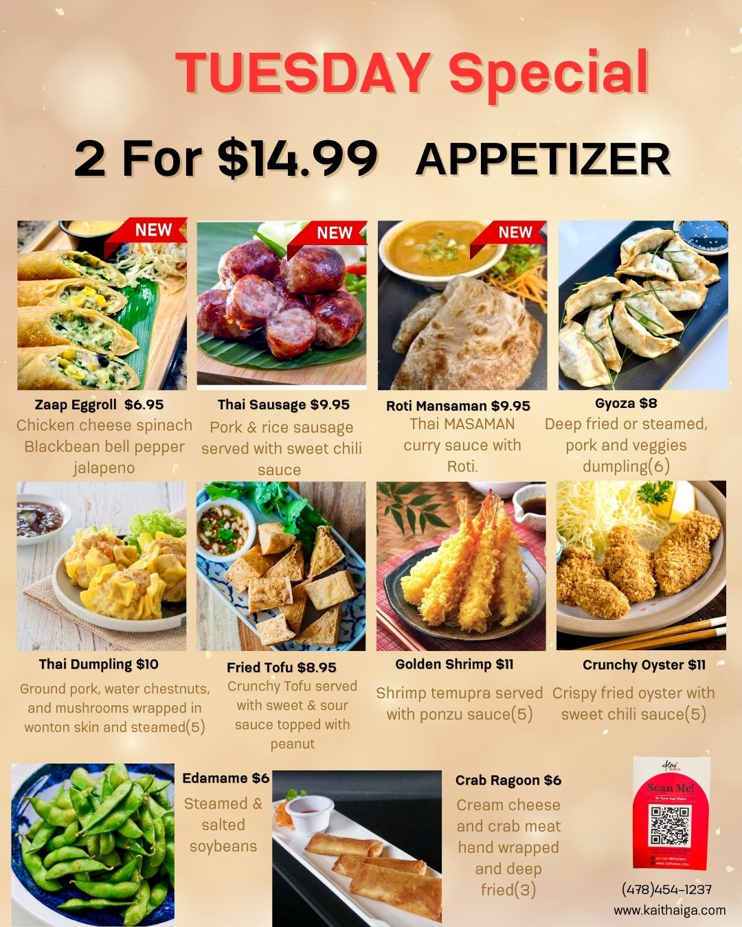 Official Kai Thai Restaurant | Milledgeville, GA | View and Order