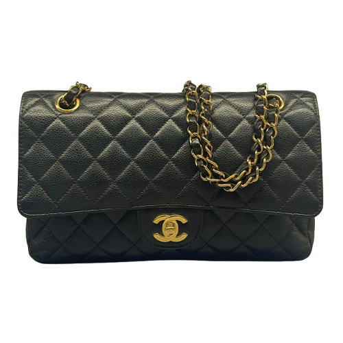 CHANEL シャネル チェーンショルダー バッグ リザード ブラックの買取