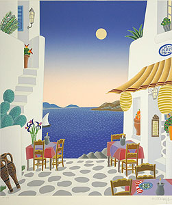 トーマス・マックナイト「ベネチア」版画46×40.6cm