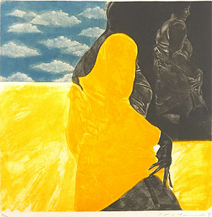 池田満寿夫「九月B」銅版画41×41cm