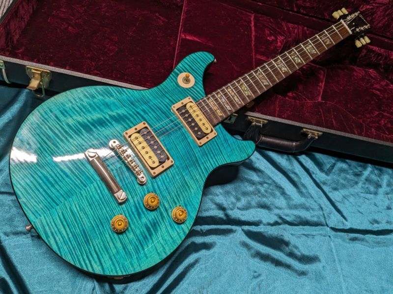 Gibson Custom Shop / Tak Matsumoto DC Standard Flame Top Aqua Blue