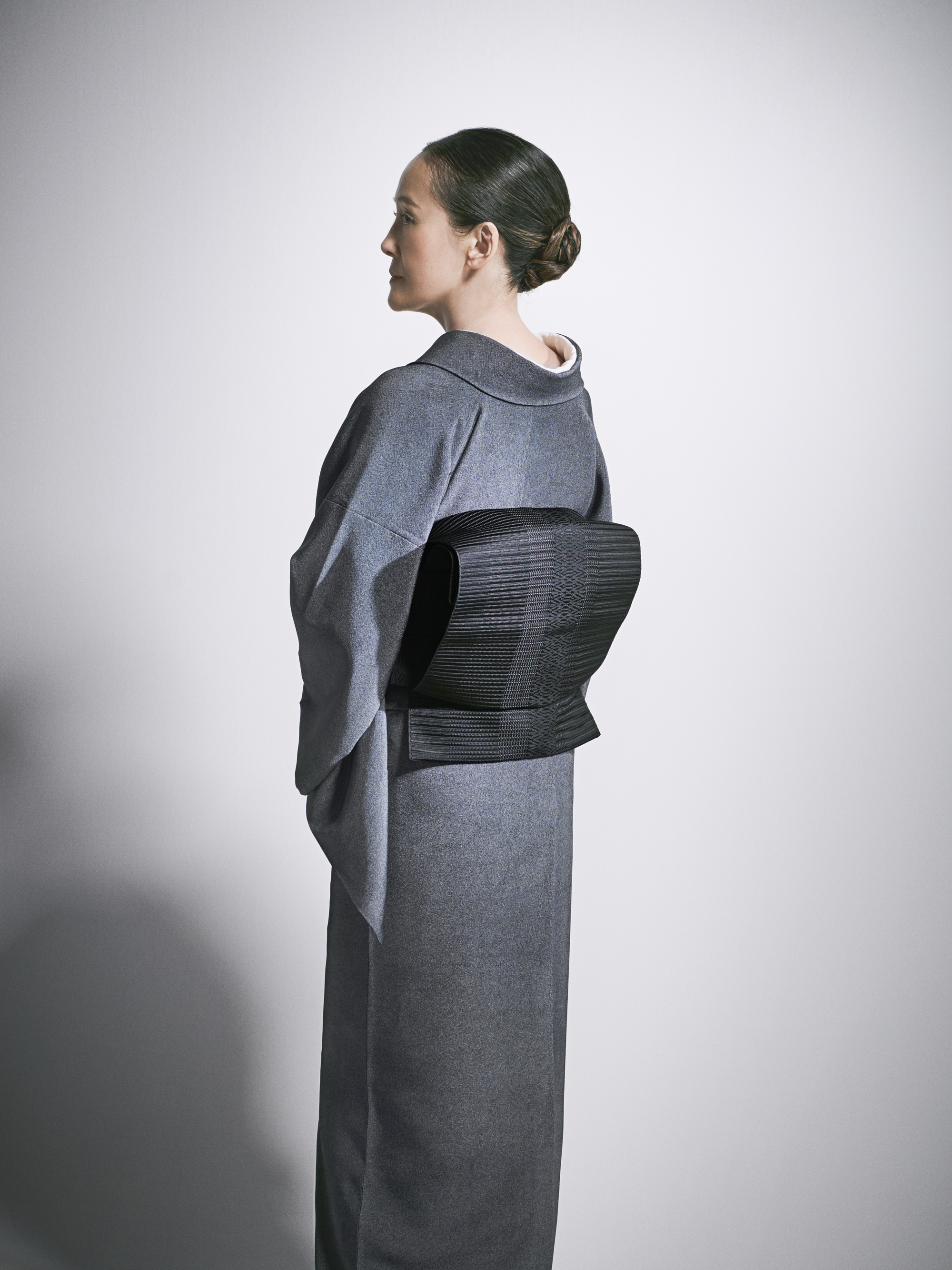 着物｜江戸小紋｜中鮫小紋 白黒｜石塚染工｜正絹｜