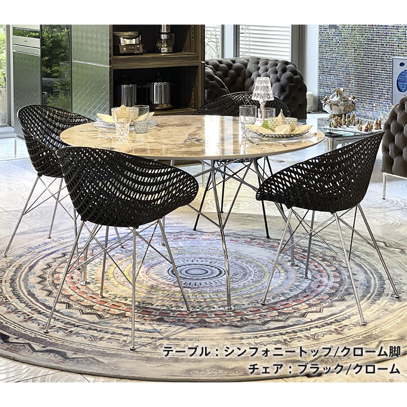 特別価格】グロッシーテーブルセット トップ グリーン/フレーム