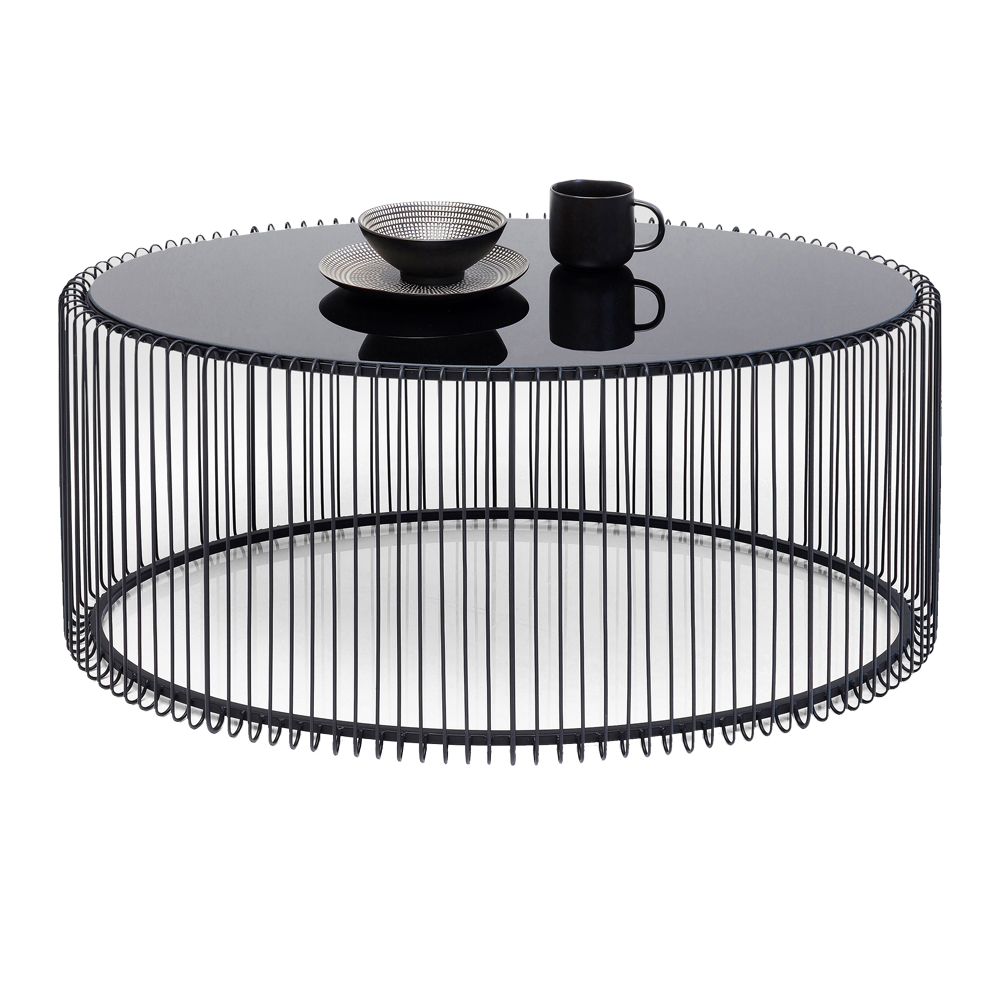 ワイヤーウーノブラック60x90cm リビングテーブル/コーヒーテーブル