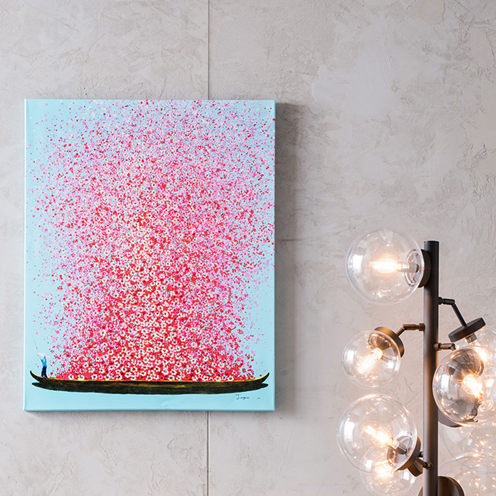 フラワーボート 100x80cm タッチドピクチャー ｜【KARE】ドイツの家具