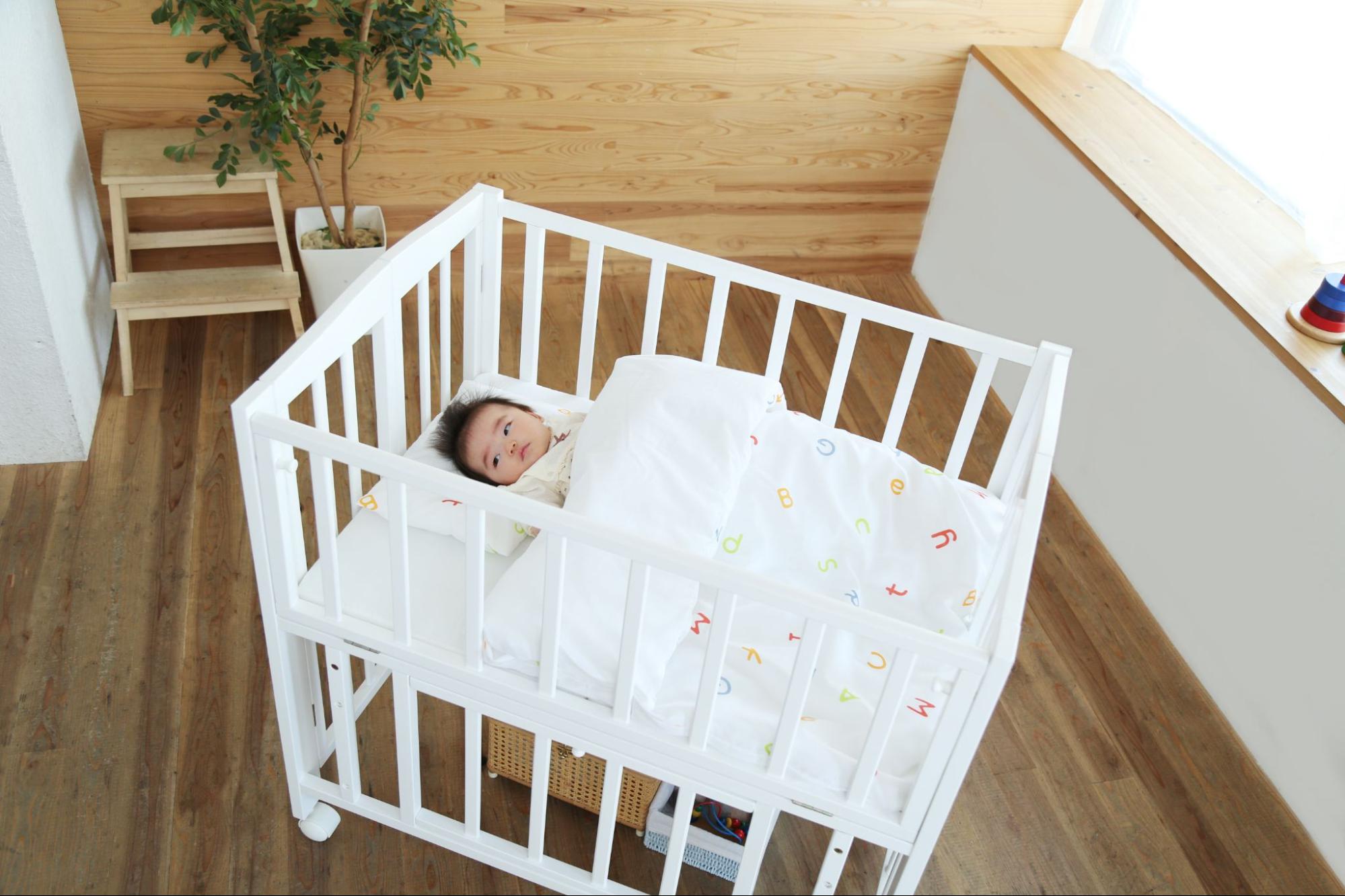 ヤトミ ミニベビーベッド 布団セット ホワイト 60×90 ヤトミ ミニ