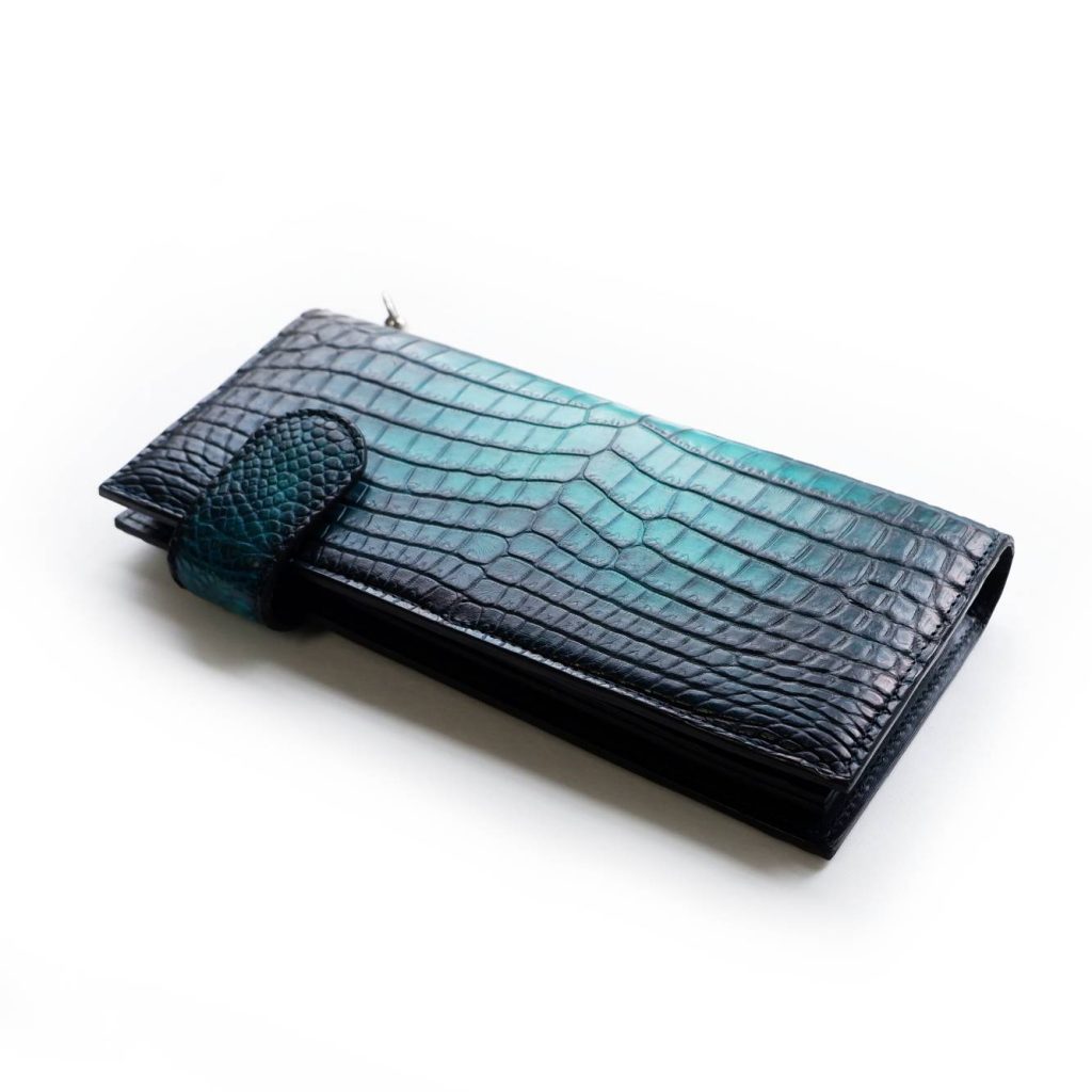 オーダーメイド事例〜クロコダイルベロ付長財布 〜 - クロコダイル専門