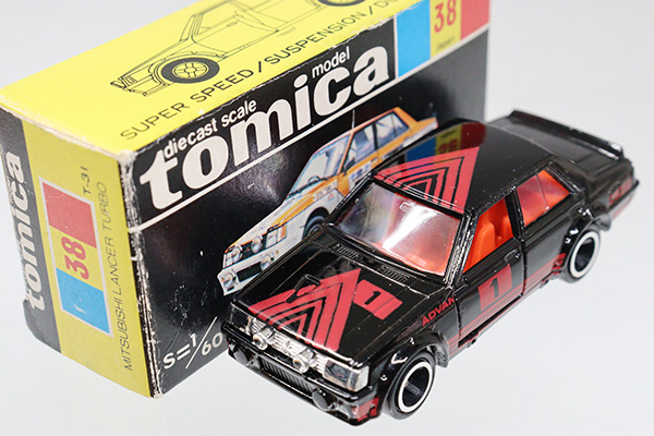 ミニカーショップ ケンボックス トミカ 黒箱☆38☆三菱ランサーターボ