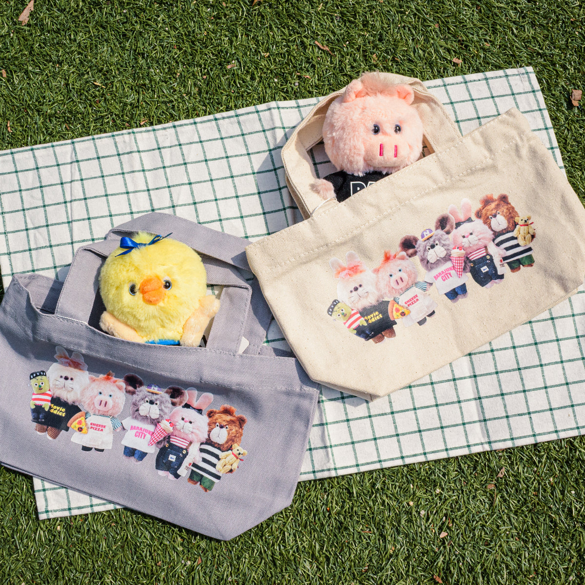 ランチトート / グレー / いしがあかね