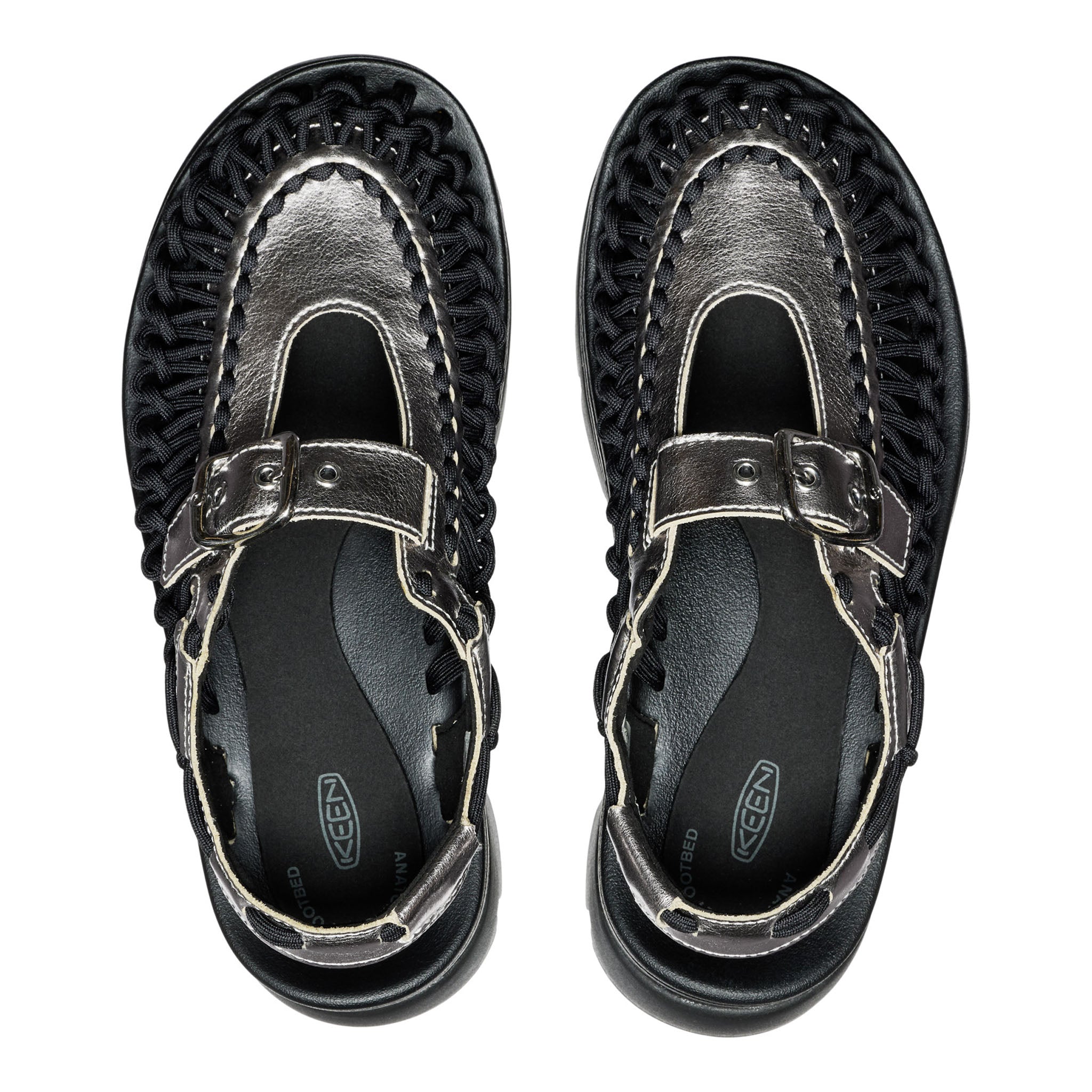 All Gender UNEEK PLT Mary Jane Silver/Black – KEEN Footwear New
