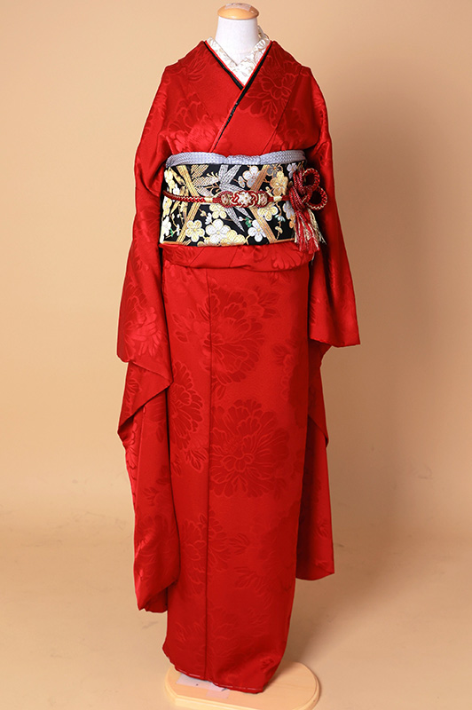 赤無地振袖 - いせや呉服店