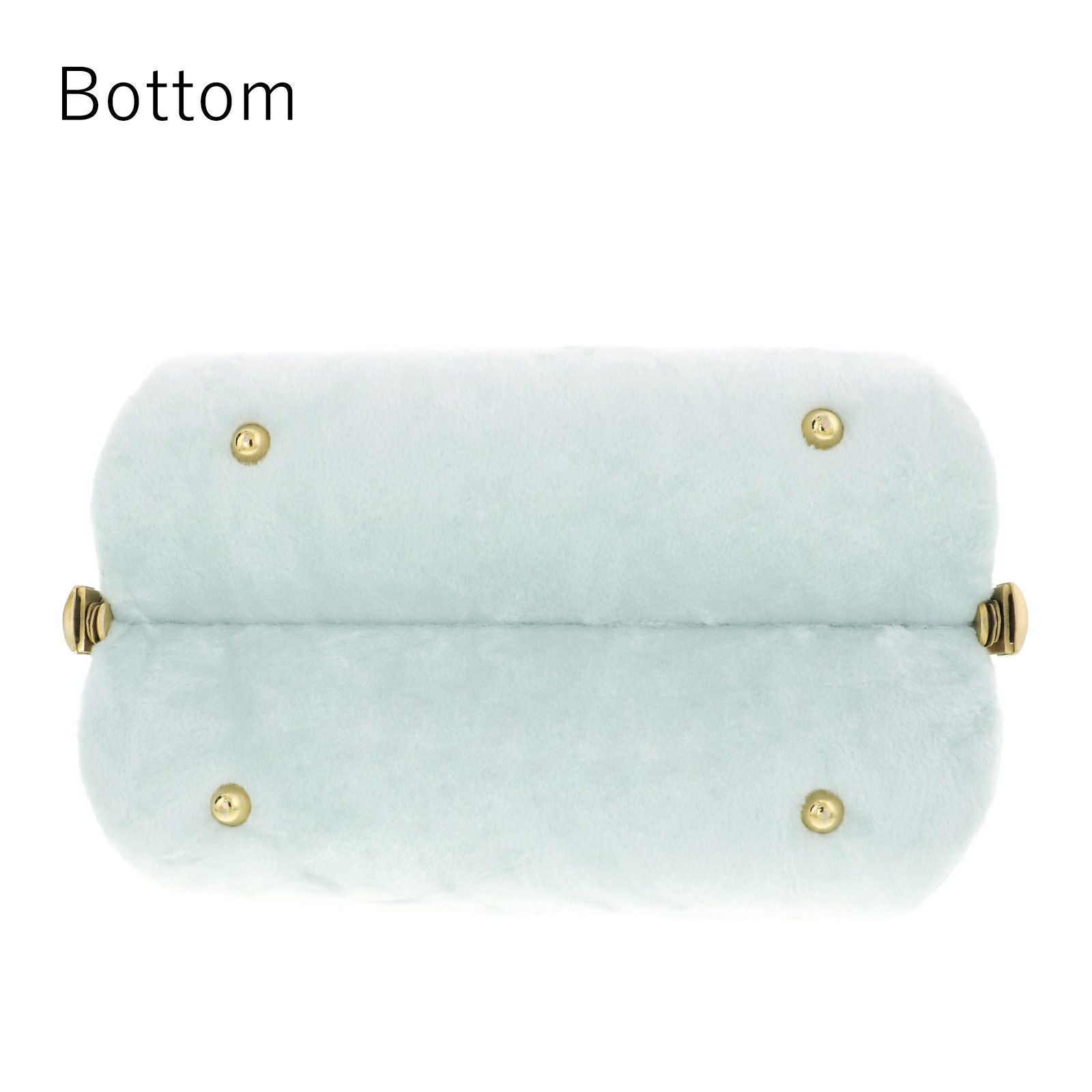 振袖草履バッグセット ベルベット 「アイスブルー」 Fサイズ(M～L