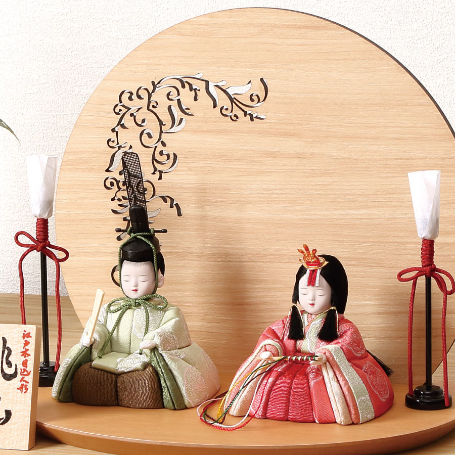 人形の田辺 / 【一秀】木目込雛人形 桃山雛（M-I011-A）