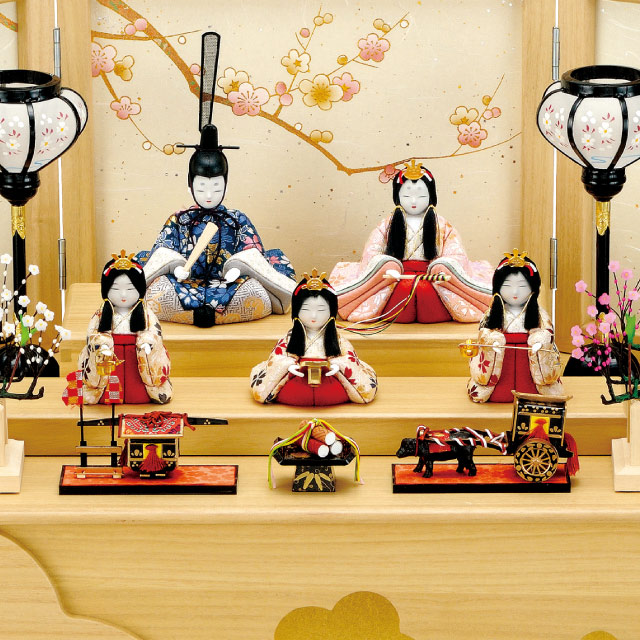人形の田辺 / 清華雛 五人飾り