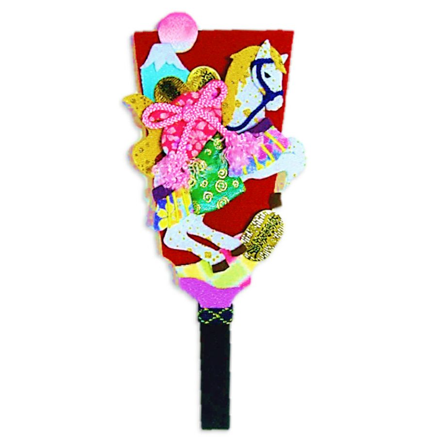 2026午年 干支押絵キット 羽子板・開運飛翔馬 |生地 和柄/和布