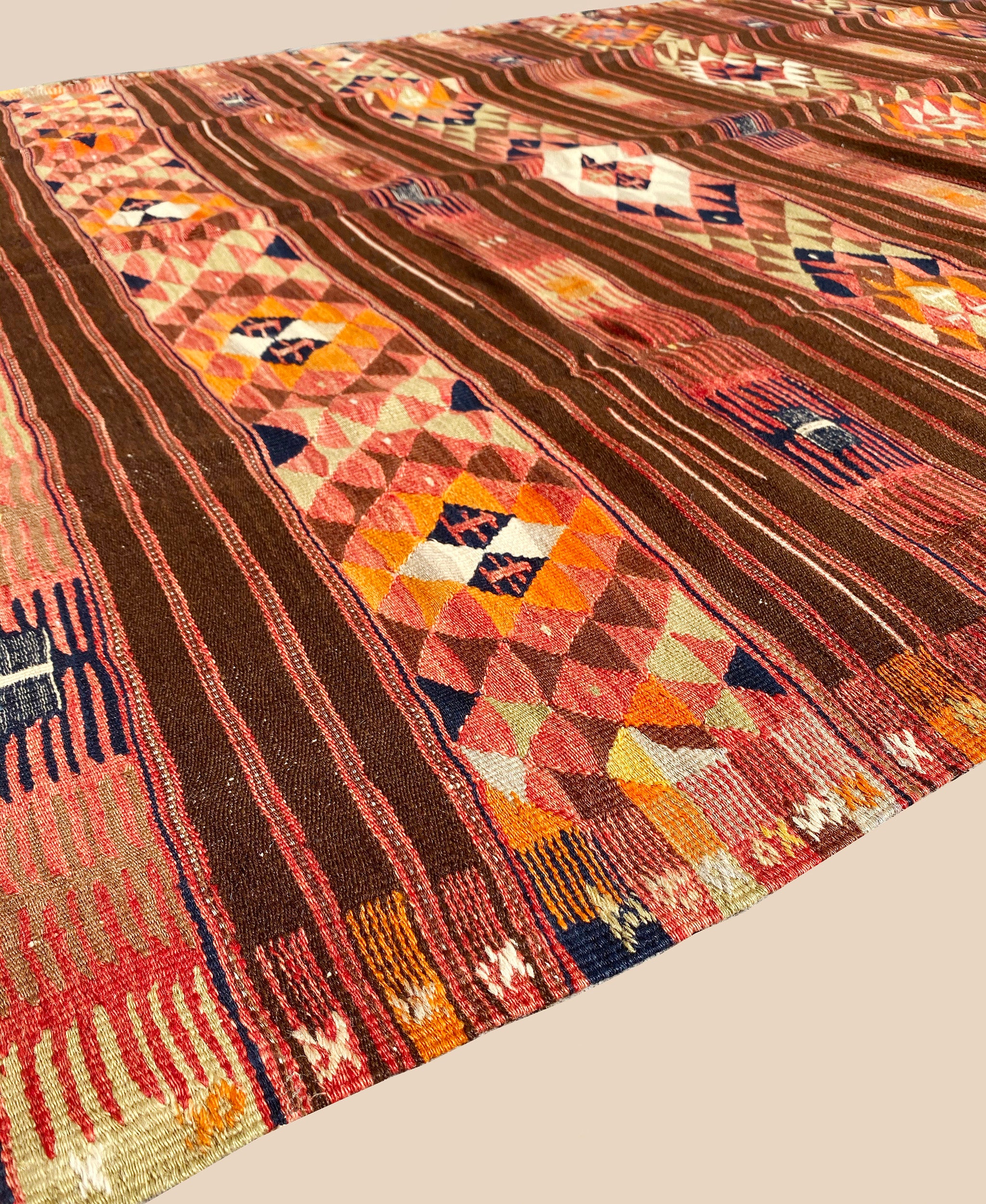 オールドキリム キリムラグ トルコ・アドゥヤマン 222×155㎝ (No.20326