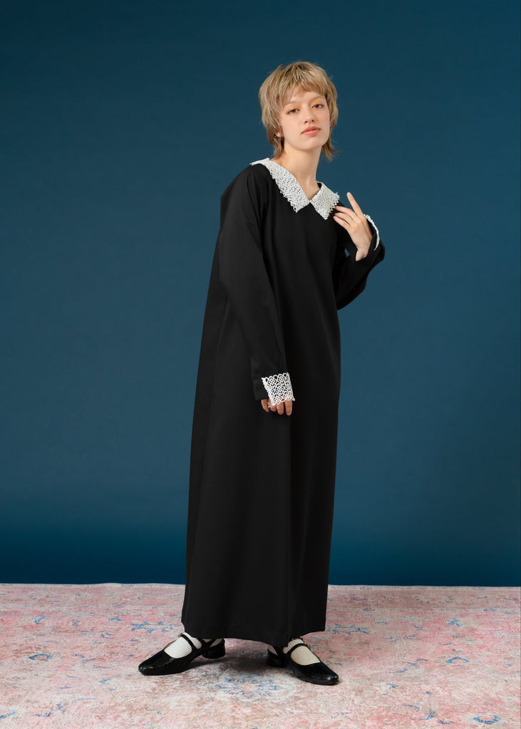 lace collar one-pieceレースカラーワンピース/K256-67148 – Kittle.