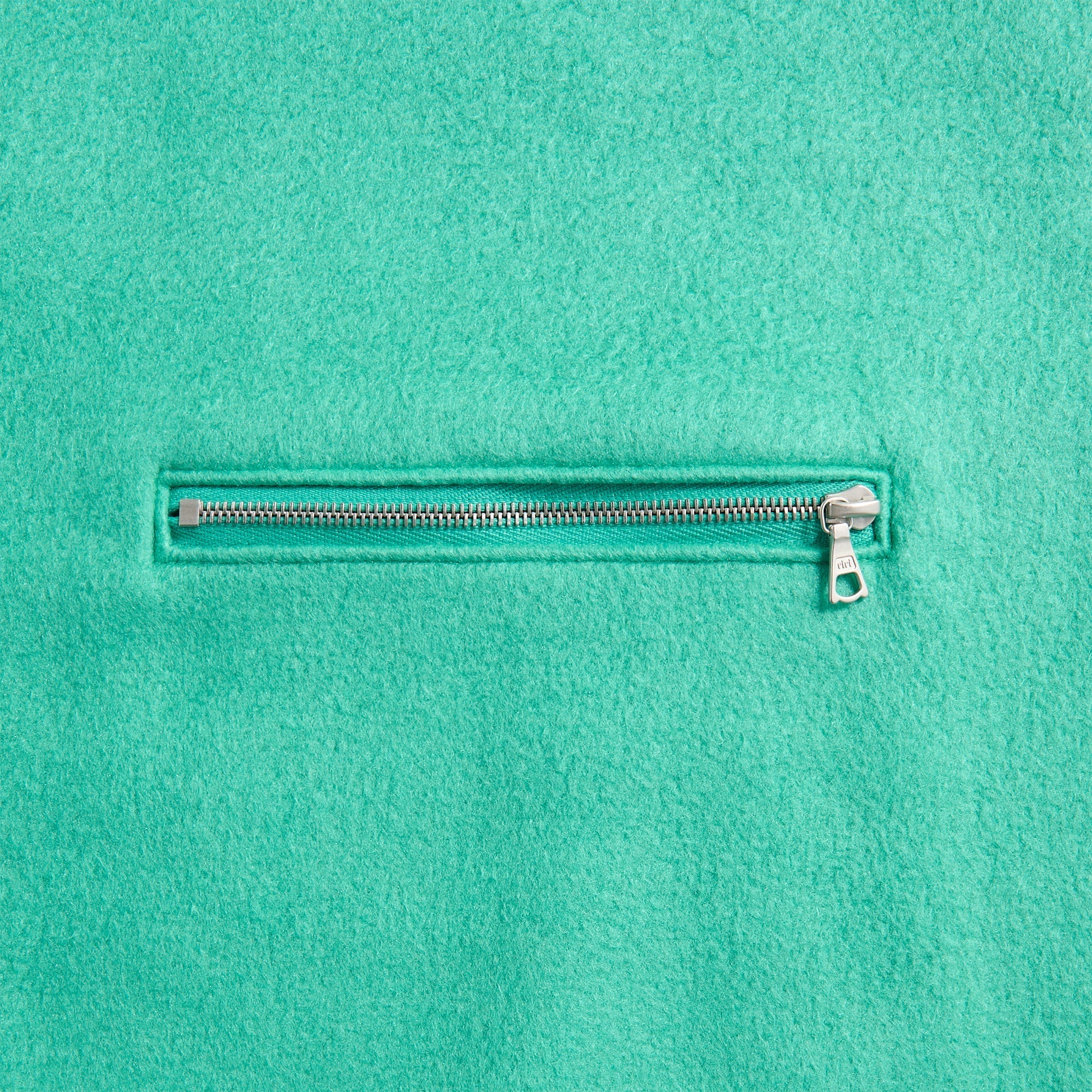 Auralee Pure Silk Comfort Fleece Half Zip Pullover - Jade Green – Kith