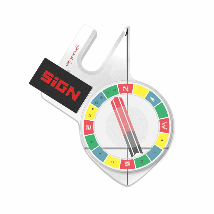 SIGNオリエンテーリング用コンパスコンパスS6 プロ(マルチカラー