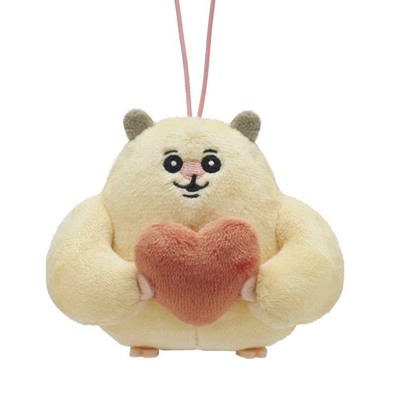 ムキムキのハムちゃん ぬいぐるみマスコット｜株式会社キタンクラブ