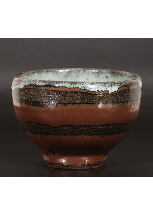 浜田庄司 柿釉茶碗 | 古美術瀬戸