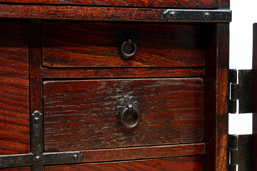 江戸時代寛政四年！！全面総欅仙台帳場箪笥 BB3238 – 古福庵