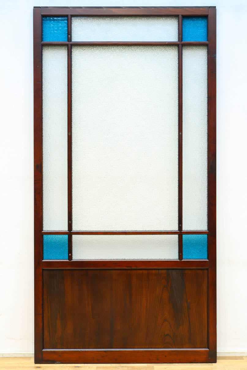 ご精算用】昭和レトロ!! 稀少ブルーのダイヤが可愛らしいガラス戸