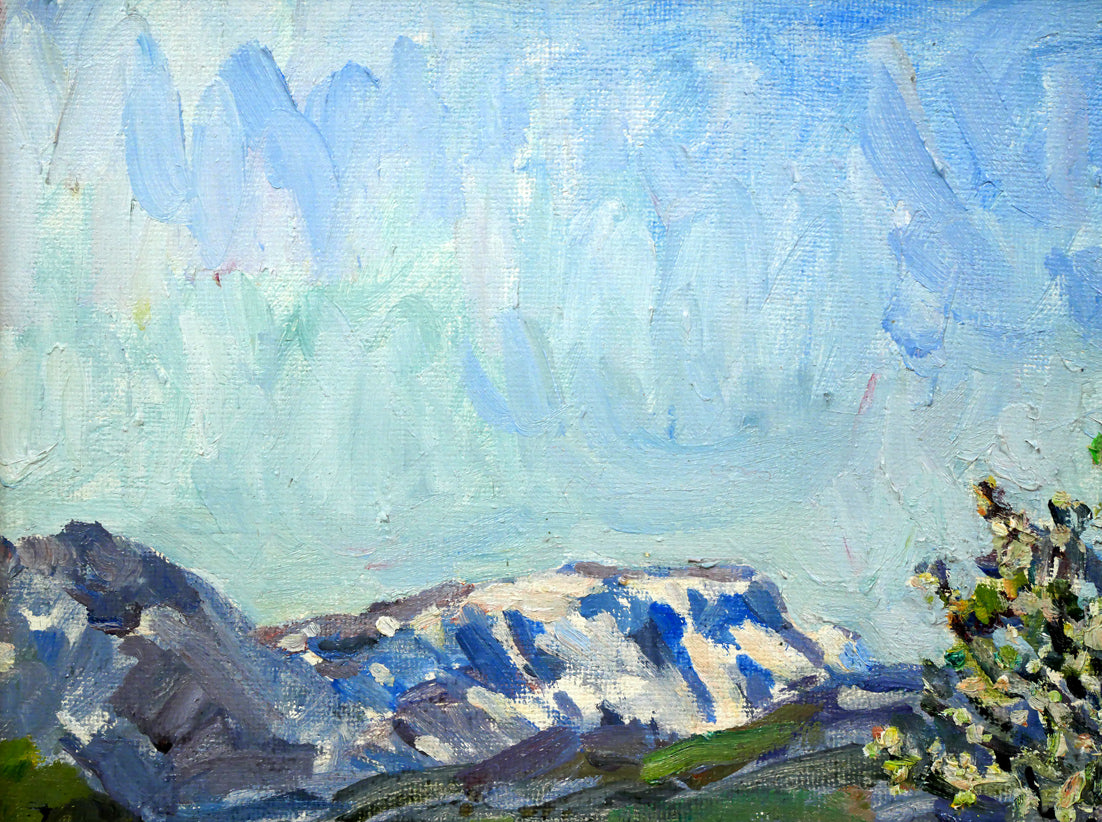 竹内徹 『白馬五竜への道』 絵画 油彩画 サイン F8 油絵 竹内徹 『白馬