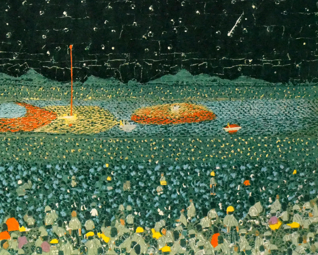 山下清「長岡の花火」リトグラフ 絵画買取・販売の小竹美術