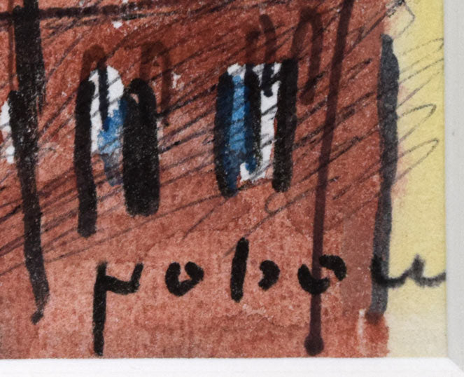 八木伸子「赤レンガの建物（北海道庁）」水彩画 絵画買取・販売の小竹美術