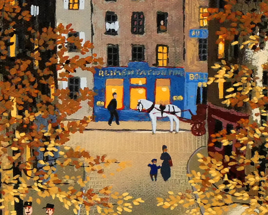 ミッシェル ドラクロワ「パリス アイ ラブ」キャンバスにシルク