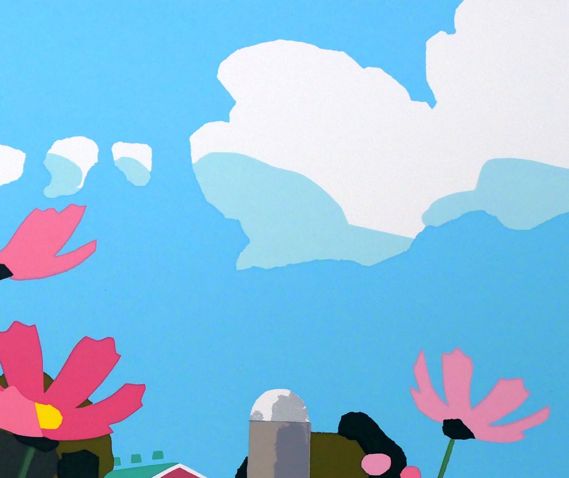 藤倉英幸「秋日」シルクスクリーン版画 絵画買取・販売の小竹美術