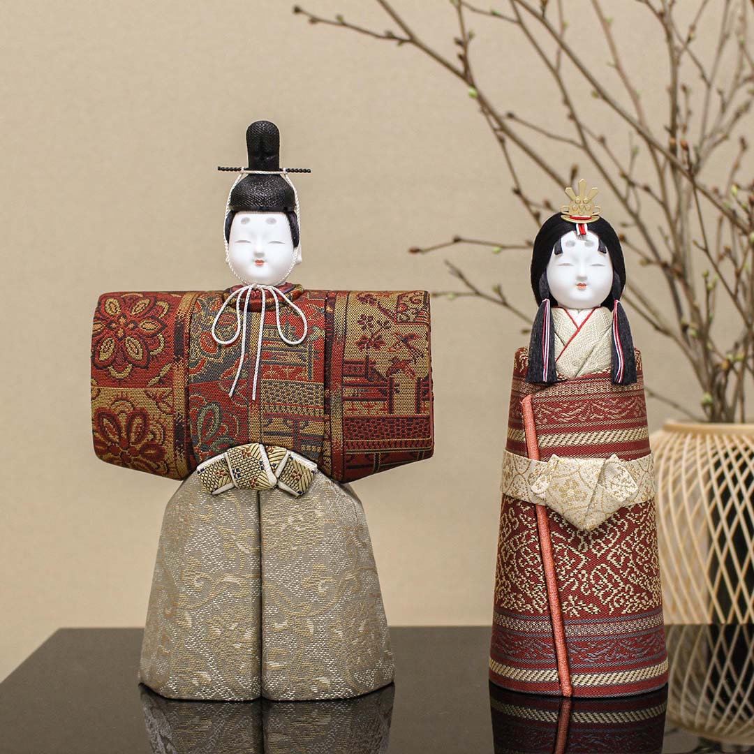 お雛様 古布 ① 江戸ちりめん 手作り雛 お雛様 古布 ① 江戸ちりめん