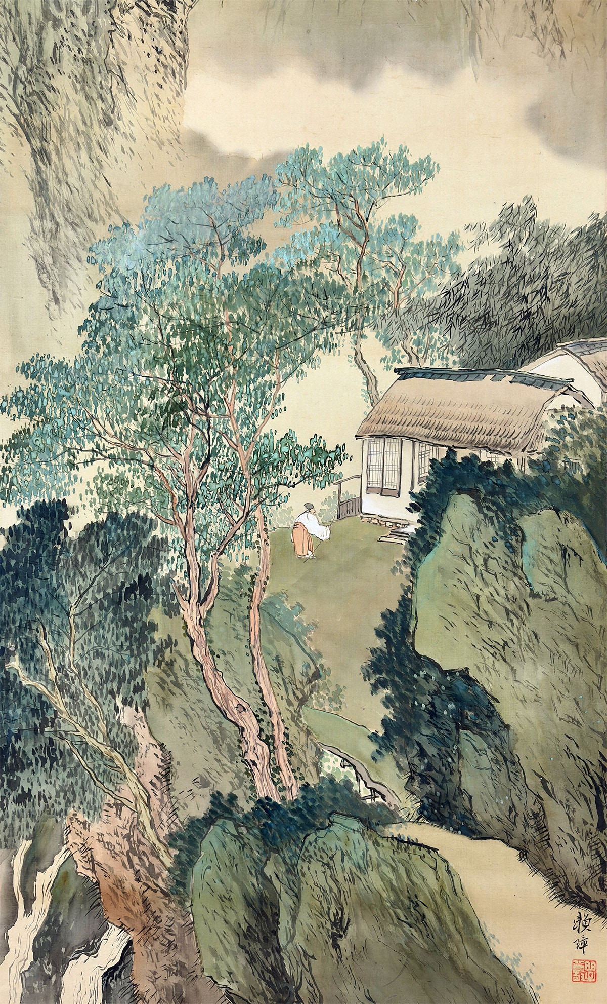 青緑山水｜新・古美術 高美堂（こうびどう）｜掛軸販売・通販・買取